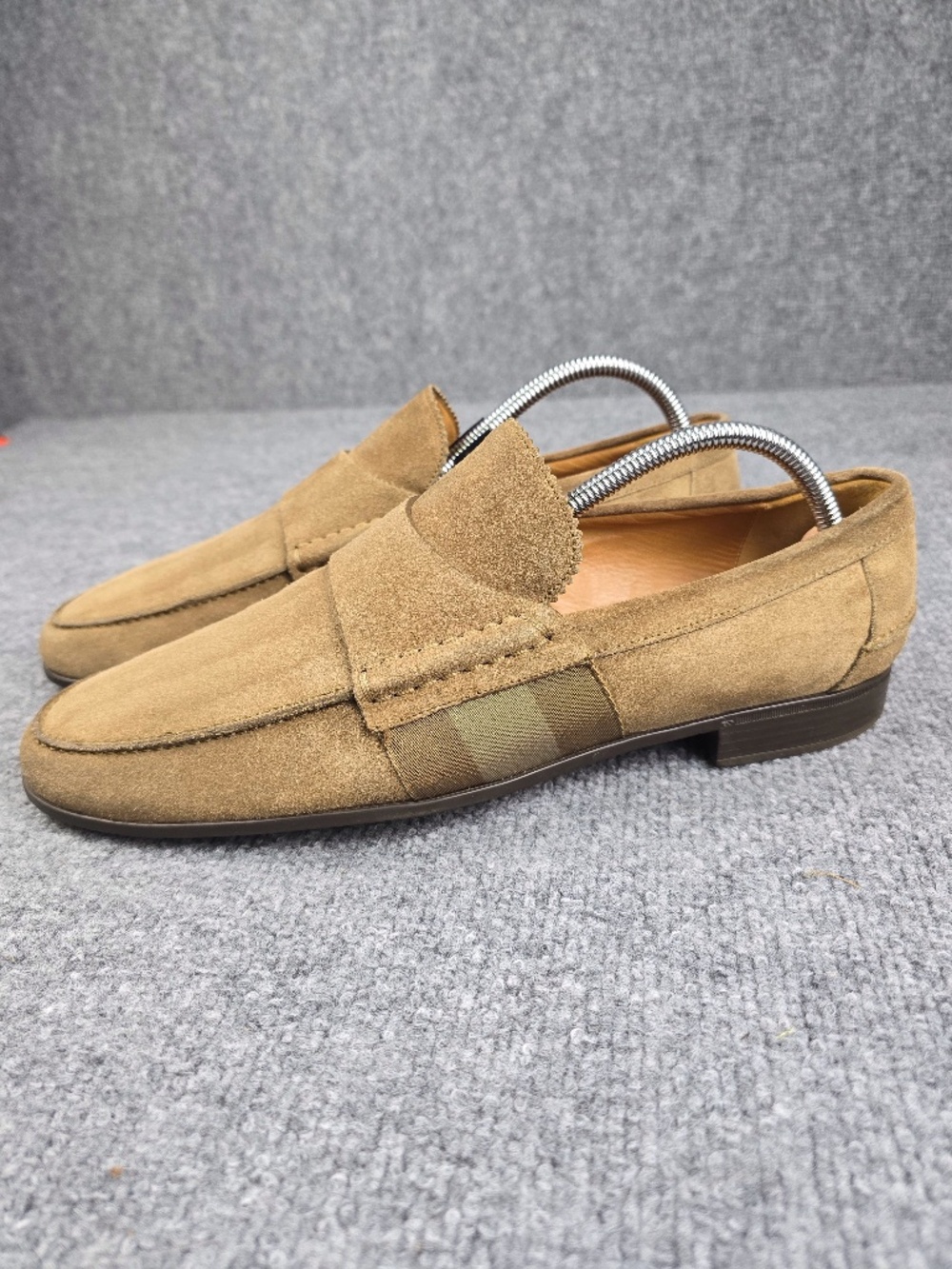 Gucci Men's Suede Apron Toe Loafers Size IT 10.5 (US 11.5) Italy